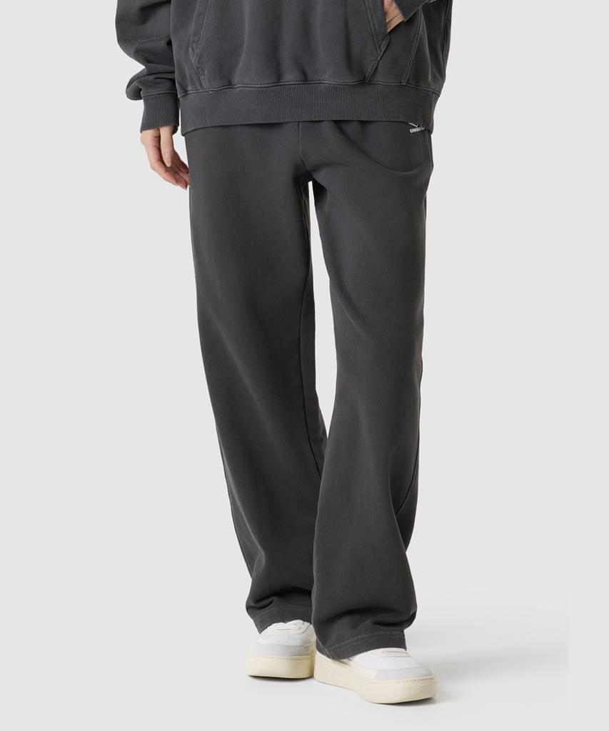 UMBRO Hbl Garment Dyed Graphic Wide Straight Sweatpants Charcoal (Uq323Cfp98)