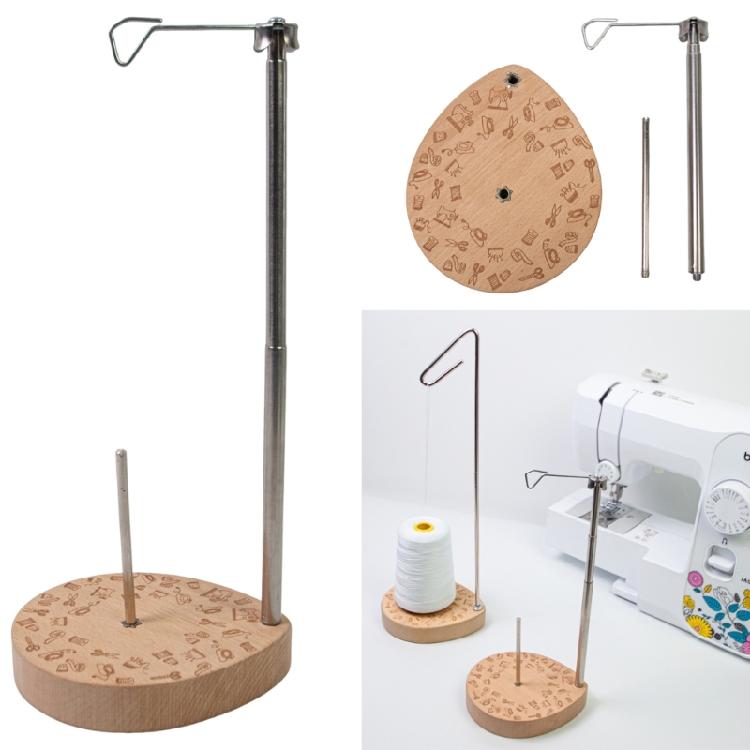 Single Thread Spool Holder Cone Spool Stand Sewing Machine Thread Stand with Heavy Base, Sewing Single Thread Holder