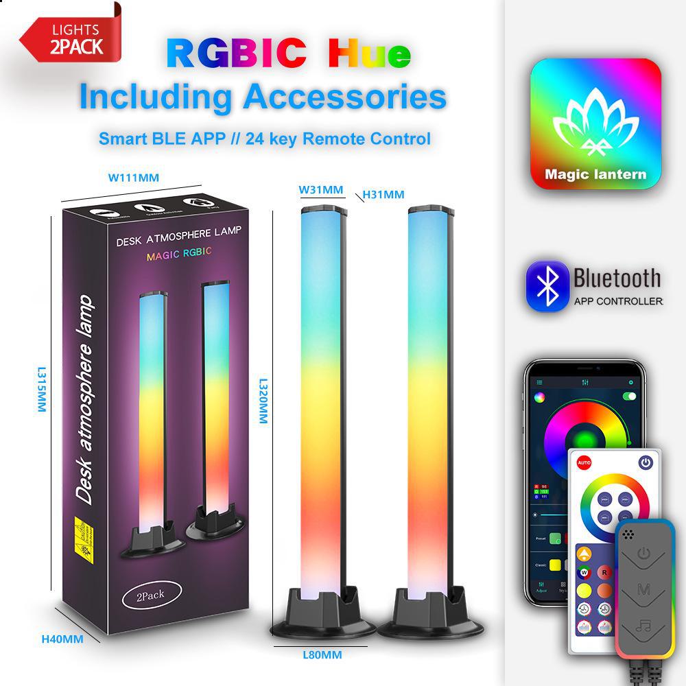 

Трансграничное граффити WiFi музыка светодиодная атмосфера свет для игр и ТВ Bluetooth version, double pack