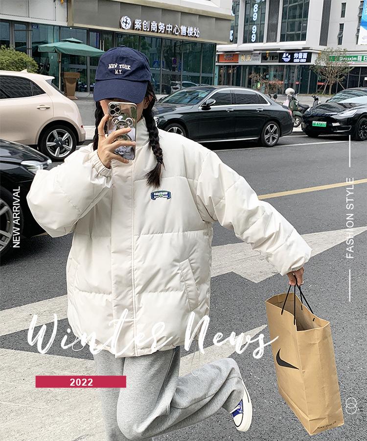 Winter new down cotton-padded clothes women's loose and thickened short students wear cotton-padded jackets on both sides