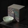 Mengdong Ru Kiln Crackle Glaze Tea Cup Gift Set