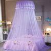 Bed Canopy Bed Canopy Mosquito Net for Bed Lace Dome Net Bedding with Elegant Ruffle Lace for Girls and Baby