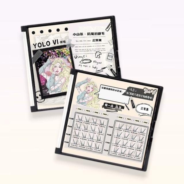 YOLO YYX - Camellia Series Phoenix Tail Individual False Eyelashes - 3 Types White (16 pairs/32 clusters)
