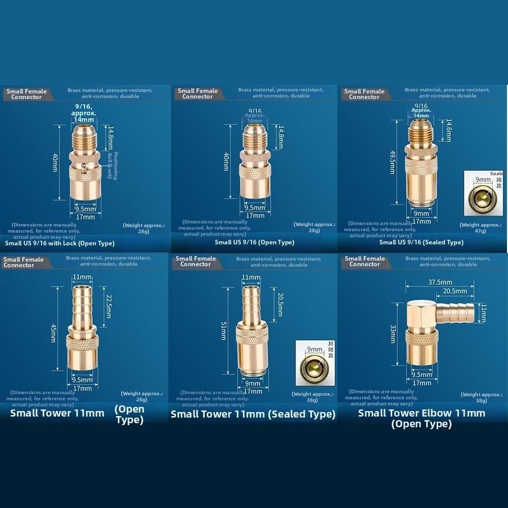 Brass Female Quick Coupling Heat Resistant Hose Barb Coupler  Mold Cooling Systems