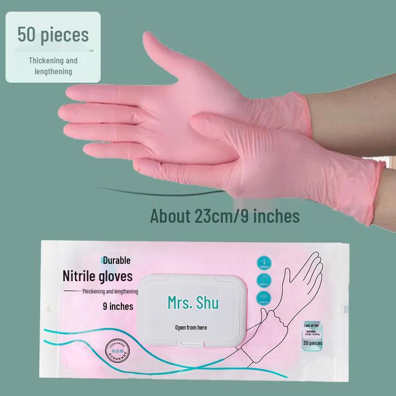 PVC Composite Nitrile Gloves: Waterproof, Disposable, Protective for Cleaning, Catering, Baking