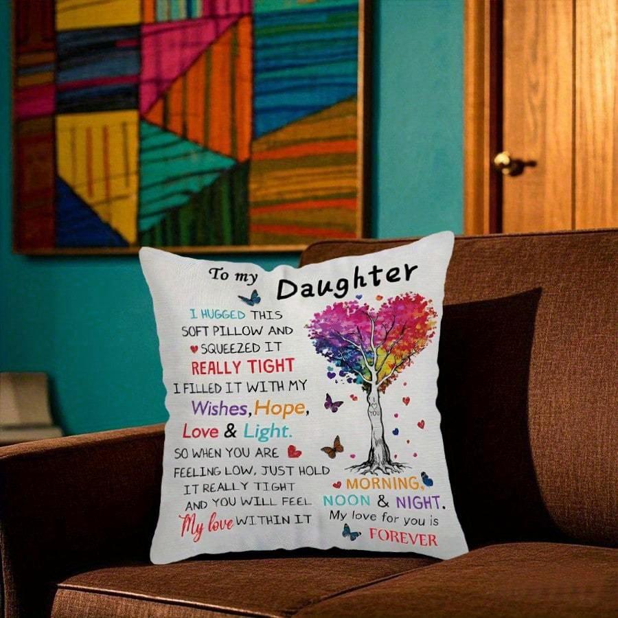 1 Pillowcase Gift, Mother And Daughter Gift, Mother'S Day-Machine Washable, Contemporary Style All Season Comfortable Pillow