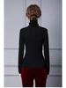 Zhili Women's Spring 2025 Multicolor Slim Fit High Collar Long-Sleeve Knitted Sweater