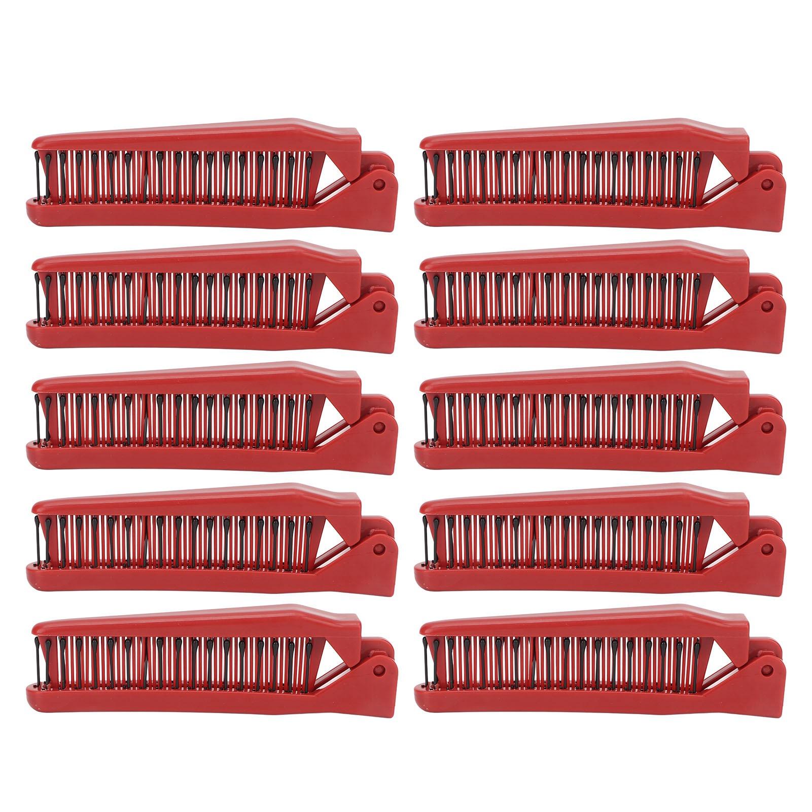 

10pcs Foldable Hair Comb Portable Shaping Multi Functional Folding Comb for Hairdressing