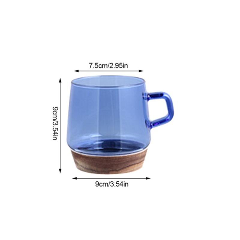 Whisky Glass with Wooden Base Creative Beer Glass Wine Tea Cup Tea Cup Set of Whisky Glasses Bar Drinks ACCESSORIES BIG SALE BIG SALE BIG SALE | BEER