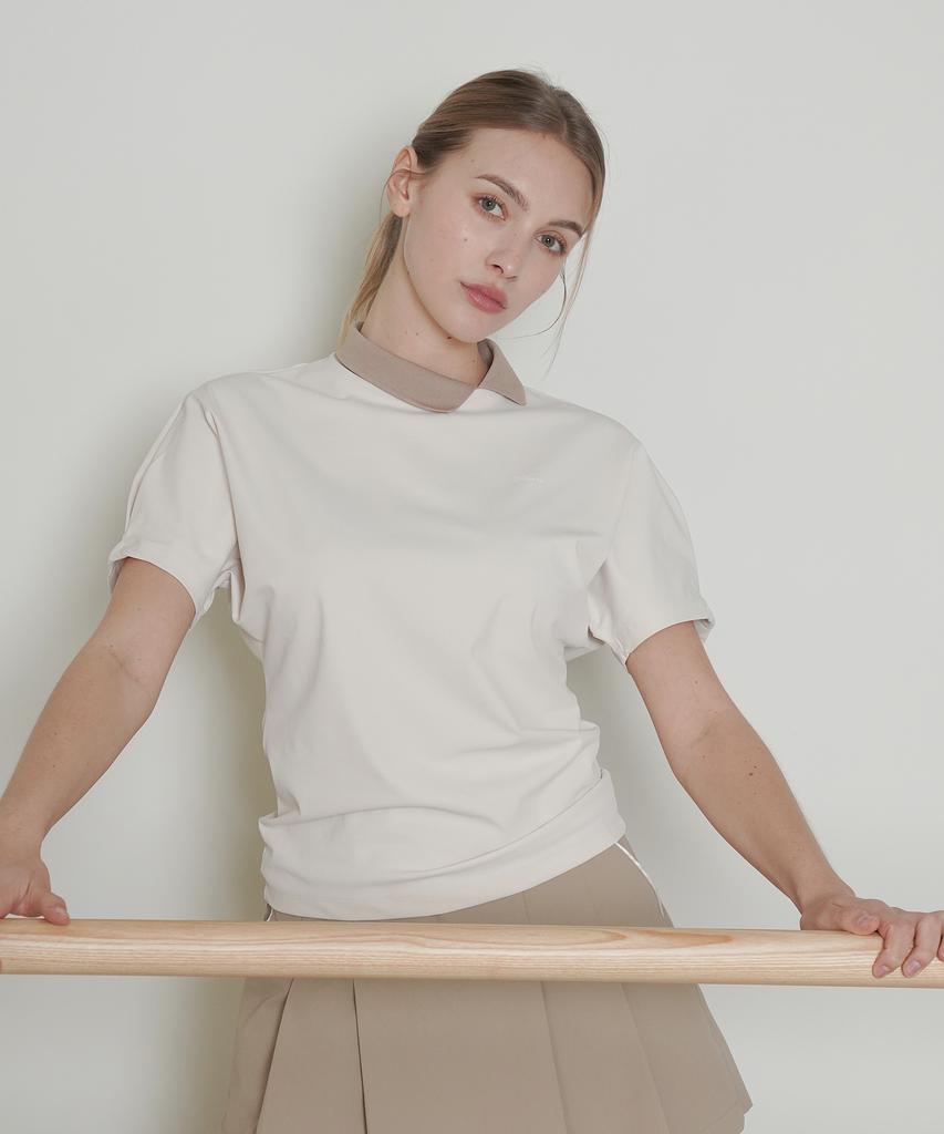 Five Hours Volume Raglan Collar-T _ Ivory