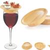 Wooden Wine Coaster Odorless Dessert Wooden Tray Multipurpose Wooden Red Wine Lid  Dessert