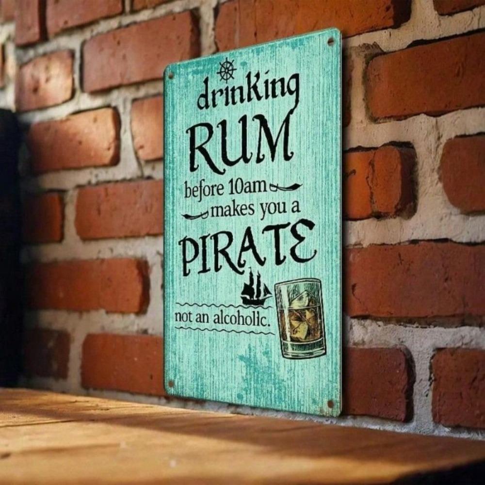Retro Metal Sign Humorous Bar Decor Wall Art 20x30cm
