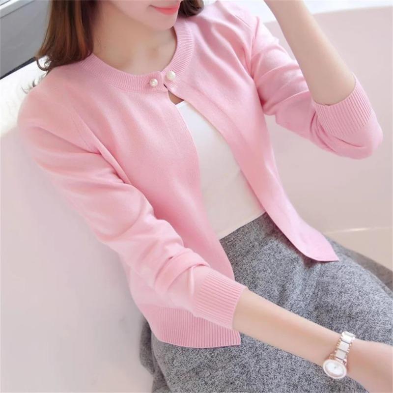 Fashion Women Sweater Cardigan Thin Outerwear Short Short Design Sweater Long Sleeve Small Cape Blusa Feminina