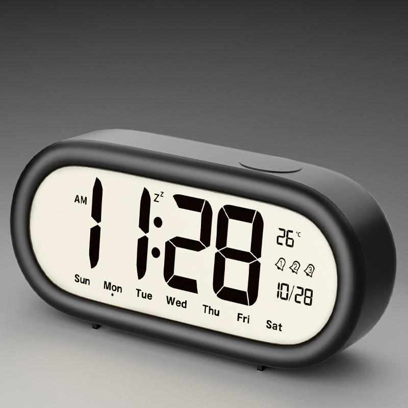 Kids  Smart Alarm Clock & Night Light - Silent Multifunctional Bedside Clock for Students