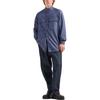 Emporio Armani Solid Color Chest Pocket Single-Breasted Long Sleeve Shirt Men Shirts Blue 3D1CP1-1DAAZ-10941