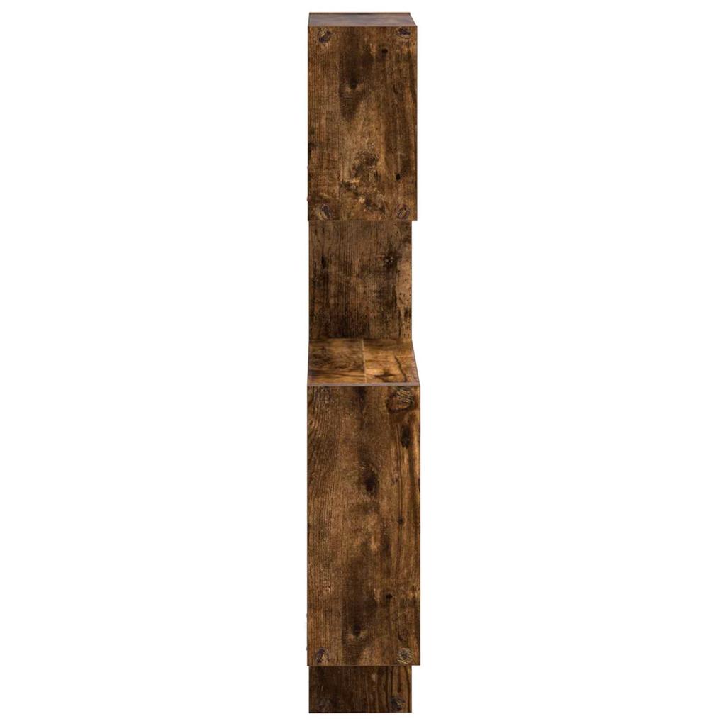 Wall Mounted Cube Shelves Wall Bracket Brown 64 x 13.5 x 91.5 cm