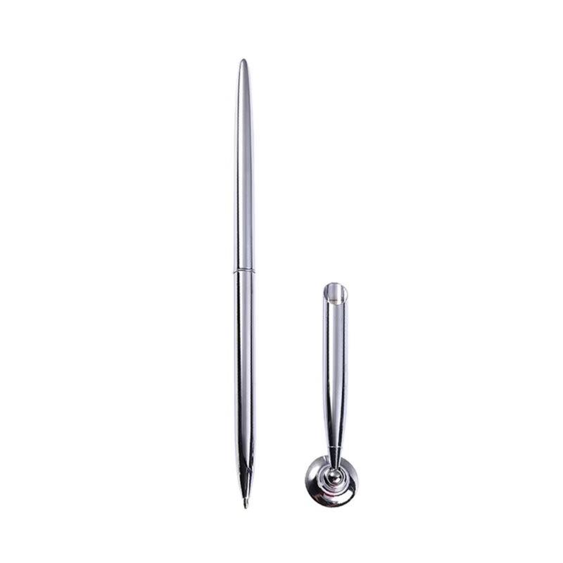 Cross-Border Metallic Ballpoint Desk Pen for Hotel and Bank Front Desk Check-In, Promotional Gift.