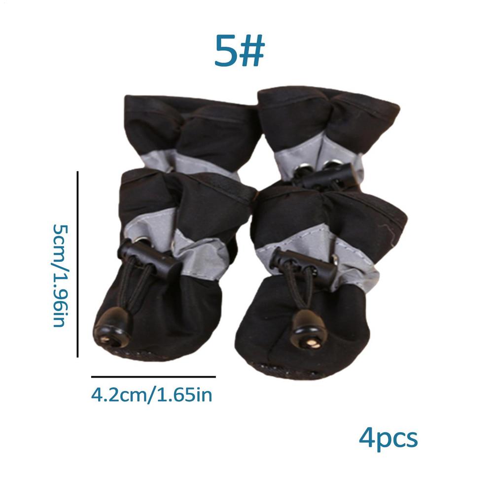 Waterproof Dog Shoes Waterproof Antiskid Puppy Shoes Anti slip Rain Boots Dog Paw Protector Pet Booties Pet Paw Accessories