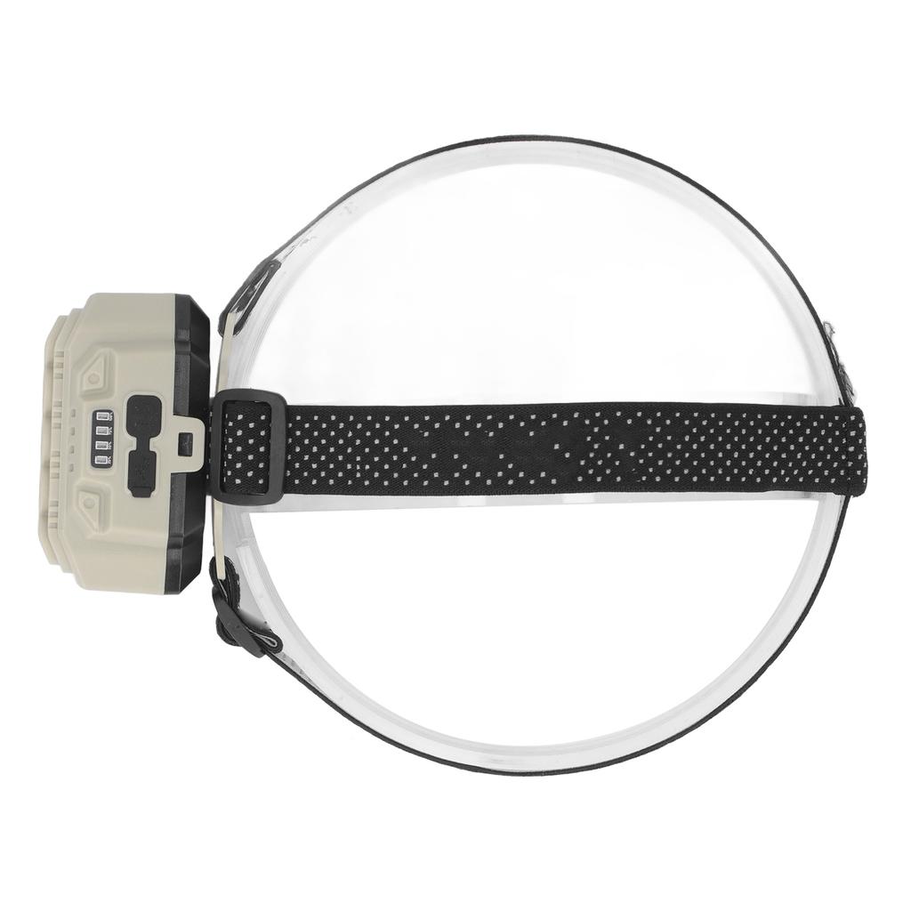 LED COB Headlamp Outdoor Camping Headlamps with Adjustable Headband Lightweight Headlight Battery In