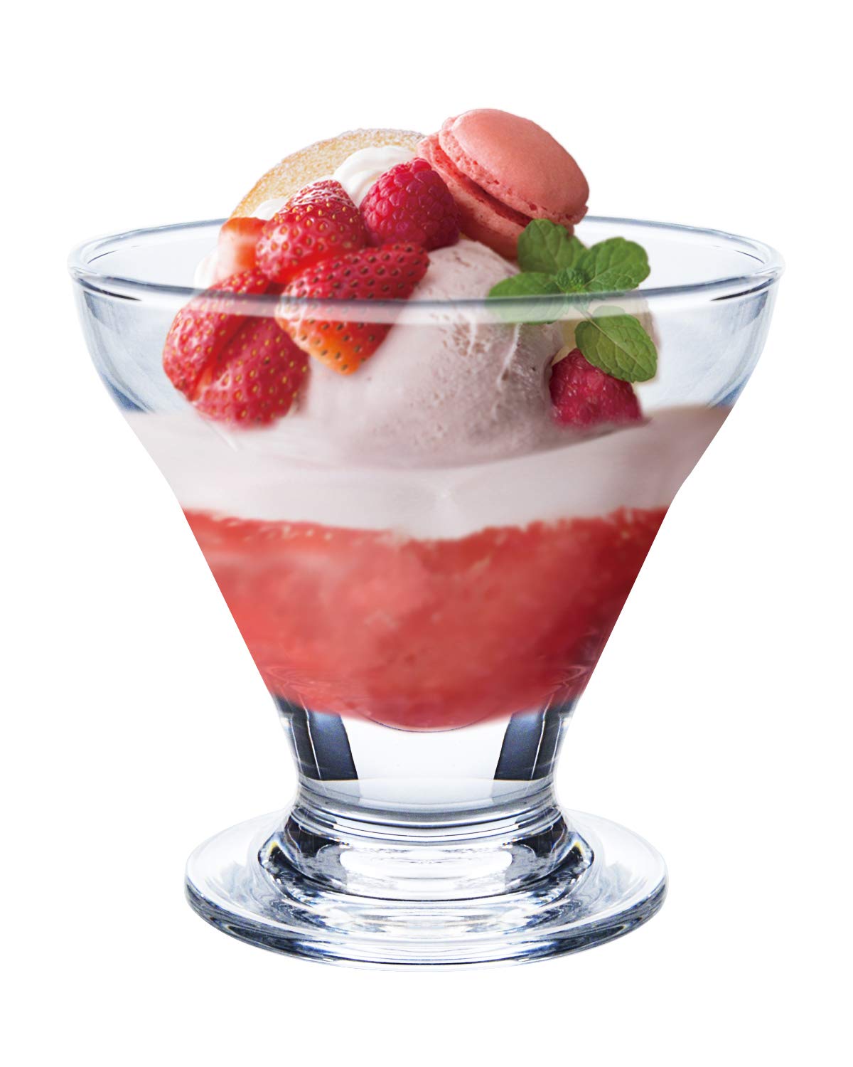 Toyo Sasaki Glass Parfait Made in Dishwasher with 36202HS Glass, 170ml, Japan, Safe, Durable, Sundae/Dessert Glass, Stem,