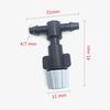 10 Pcs Gray Spray Nozzle With 4mm / 7mm Tee Apply Watering Sprayed On Plants Spray Radius 0.6-0.9m High Quality Sprayer Nozzle