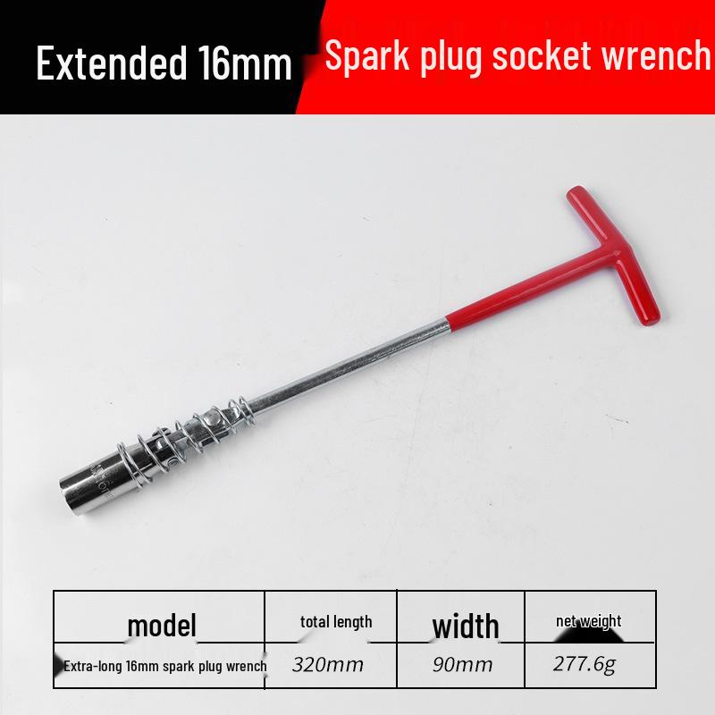 Universal Joint Spark Plug Wrench Extension for Removal and Installation