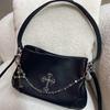 2025 Women's Lychee Grain Cowhide Crossbody Bag - Fashionable Shoulder & Underarm Style