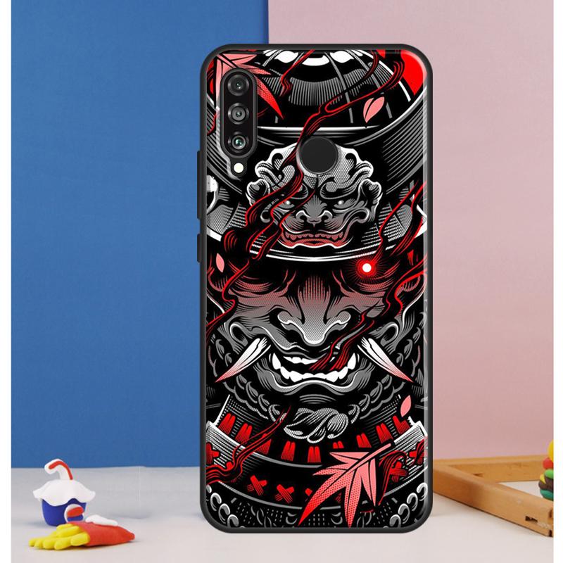 Oni Hannya Demon Mask For Huawei Nova 9 10 SE 12i 11i 8i 12s Y90 Y60 Y70 Y72 Y61 Y91 P20 P30 P40 Lite P60 Pro Case