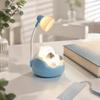 Small Bedside Lamp for Toddlers Sleeping Cat Night Light Kids, Rechargeable LED Nursery Lamp, Soft Eye Protection Adjustable Brightness Touch Bedroom