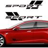 Zhizhong Car Sport Decal,16 Inch Vinyl Sticker Fit for All Cars Side (Matte Black)