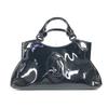 Marcello Logo Bag Tote Bag Hand Bag Enamel Black