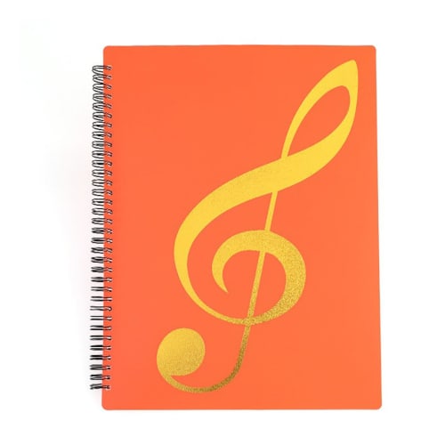 [kuronikuru] Music Score File, Writable, Double-Sided, A4 Size, Sheet Music Refill, Band, Clear, Ring-Type, for Brass Band, Light Music, Band, Music S