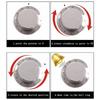Study Kitchen Timer Strong Magnetic Base Stainless Steel Alarm Clock Mechanical Time Management Countdown Timer Cooking