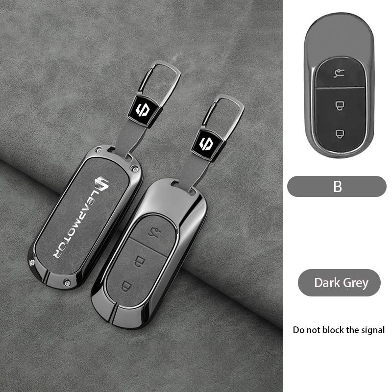 Zinc Alloy Car Key Case Cover for Leapmotor t03 s01 c11 for 2023 Leapmotor C01 T03 S01 C11 Leap Motor Holder Key Fob Keychain