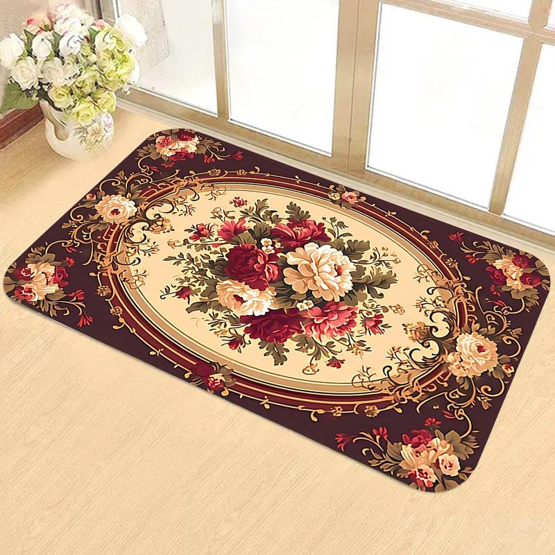 Printed Rug Doormat for Bedrooms Front Door Non-slip Stain-resistant Suitable for Various Home Settings