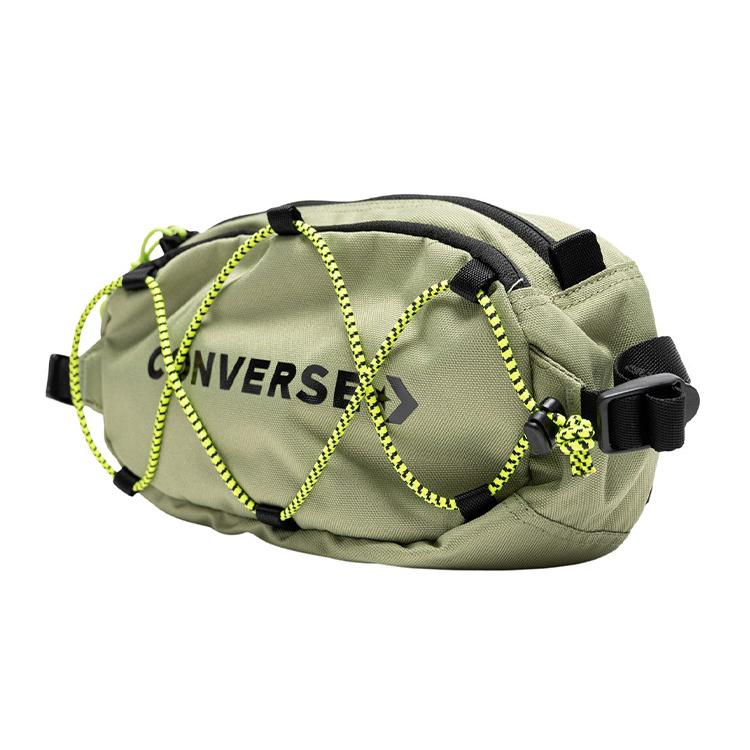 New Converse Polyester Sling Bag, Fanny Pack Unisex Army Green 10017263-A11