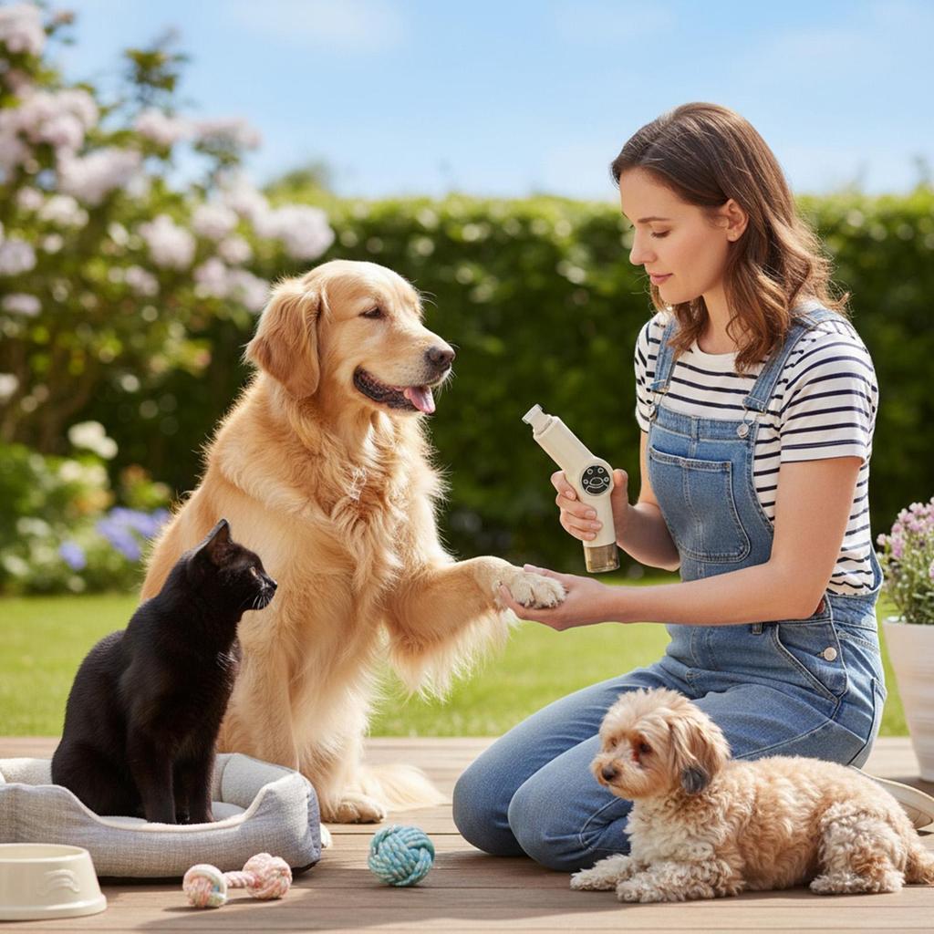 Dog Hair Clippers Quiet Rechargeable With LED Light Dog Clippers Paw Pad Trimmer For Small Large Breed Cat Puppy Kitten Animal