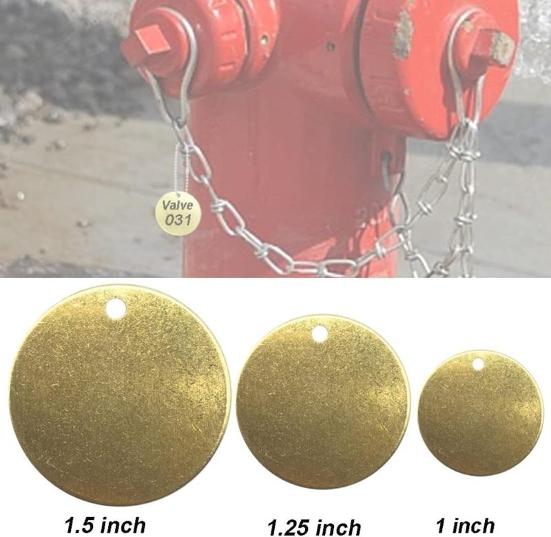 Personalized Jewelry Disc Decorations Stable Stamping Blanks Brass Blanks Discs for Artistic Jewelry Making and Crafting