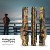 Portable Folding Outdoor Waterproof Tackle Storage Rod Bag Oxfordcloth Fishing Rod Case Multiple Layers Fishing Rod Bag