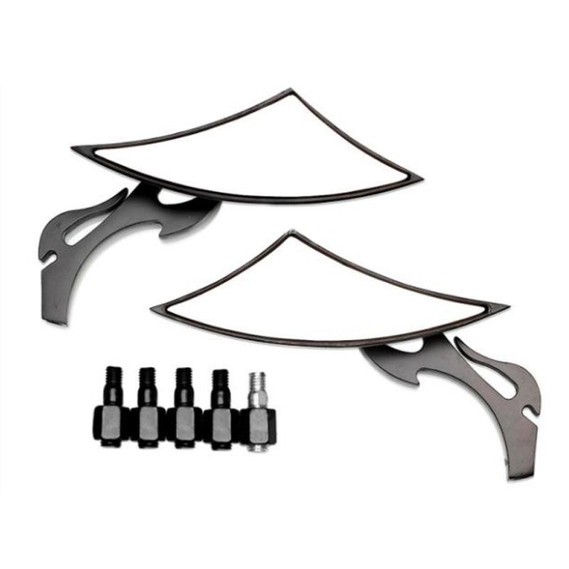 

Черные универсальные мотоциклетные скутерные зеркала заднего вида чёрный