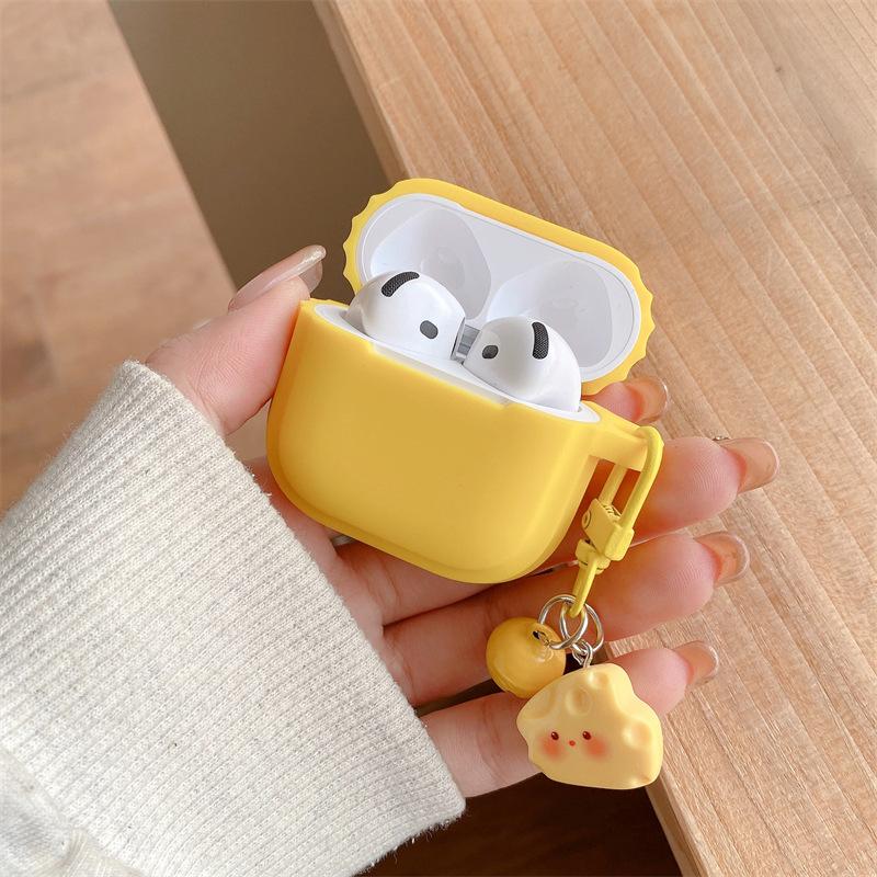 Simple cheese bell for AirPods 1 generation protective case 1 generation 1 generation pro1 apple bluetooth headset case niche