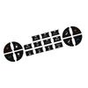 Universal Automotive Interior Button Decals Car Button Repair Stickers Car A/C Radio Stickers Vehicle Repairing Sticker