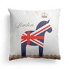 Sofa Pillow Case Does Not Include Pillow Core Living Room European-style Rice-shaped National Flag Mediterranean Bay Window Pillow British Style
