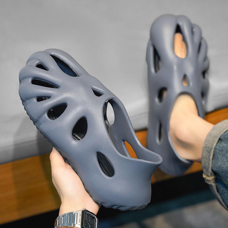 Men'S Shoes Hole Shoes Bag Head Foot Sandals Beach Shoes Casual Stepping On Shit Sandals Men