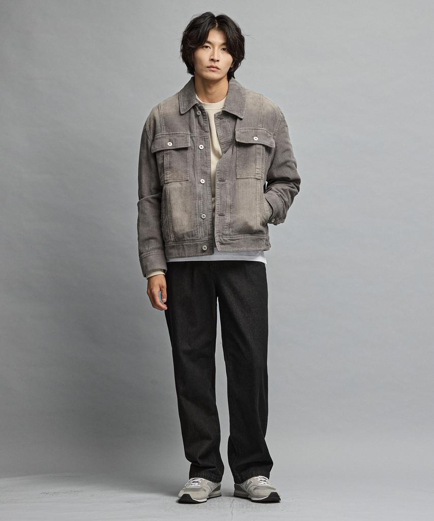 STCO Diems Washed Corduroy Trucker_Grey (Oversized)_Djpvd64Osg