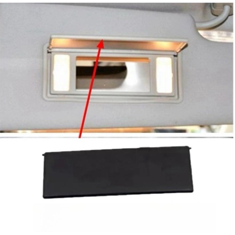 Easy Installation Visor Mirror Cover Sun Visor Cover ABS Construction чёрный