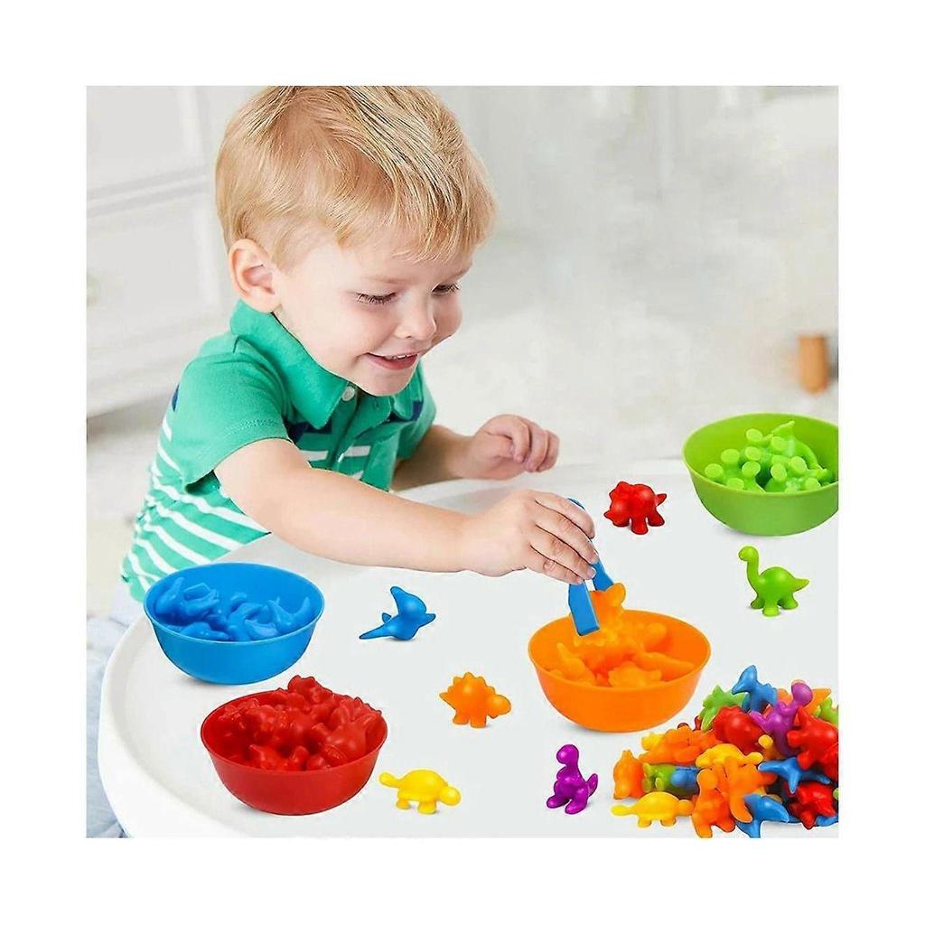Counting Dinosaur Toys Sorting Toy Matching Game Early Counting Educational Toys
