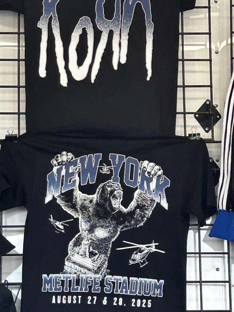 

2025 Korn Tour Shirt MetLife Stadium New York Shirt Reprint L
