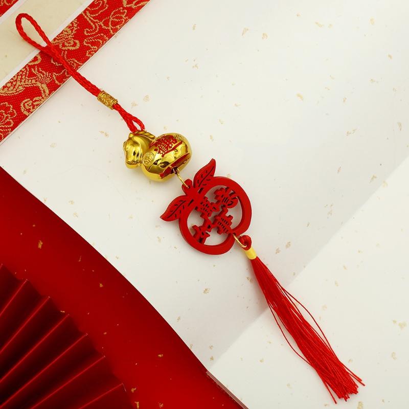 2026 Rok Konia Złoty Plastikowy Wisiorek Szczęścia Zodiak Koń Szczęśliwy Święto Wiosny Ozdoby do Zawieszenia w Domu Samochodzie Prezenty Roczne