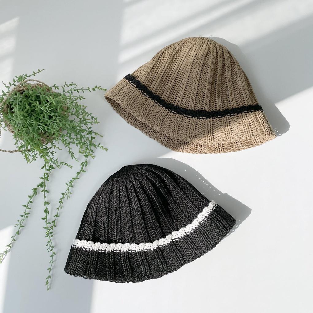 Men's and Women's Daily Bucket Hat with Wide Brim Knit Bucket Hat